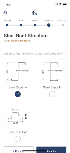 Android application Solar Tool: Struct screenshort
