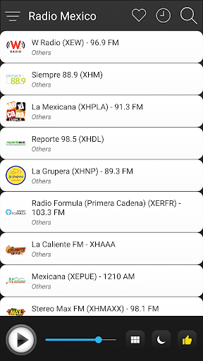 Mexico Radio FM AM Music Screen 3