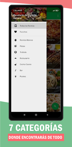 Recetario de Comida Italiana Screen 2