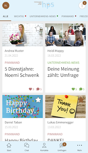 Android application HPS Zofingen screenshort