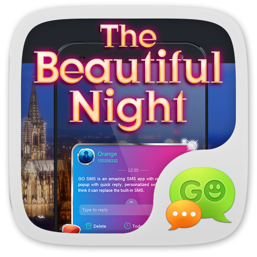 GO SMS PRO BEAUTY NIGHT THEME 1.0 Icon