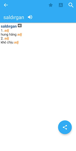 Vietnamese-Turkish Dictionary Screen 3