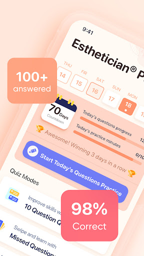 Esthetician Exam Prep 2024 Screen 2