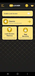 Screen Lock – Gold Zip Locker