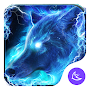 Starlight Galaxy Ice  Wolf-APUS Launcher theme