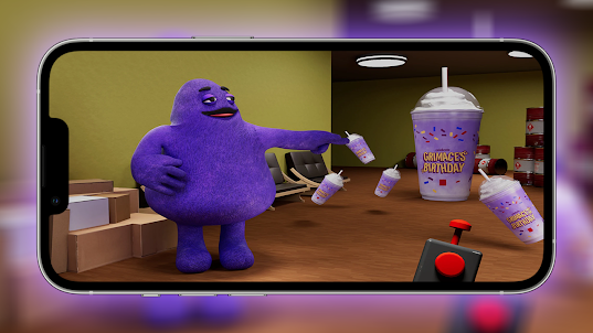 Grimace scary Shake Video Call