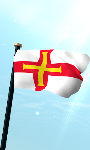 Android application Guernsey Flag 3D Free screenshort
