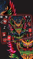 screenshot of Devil Owl Keyboard Theme