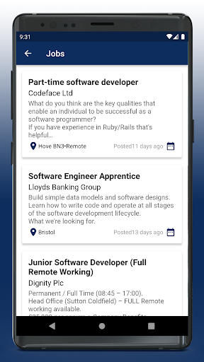 Job Postings Screen 2