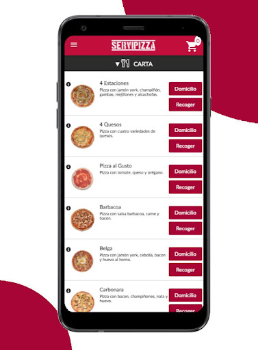 ServiPizza Screen 2