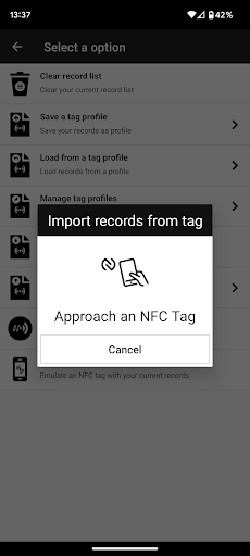 Screenshot of NFC Tools - Pro Edition