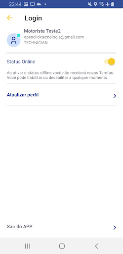 Android application ClickService screenshort