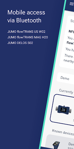 Android application JUMO smartCONNECT screenshort