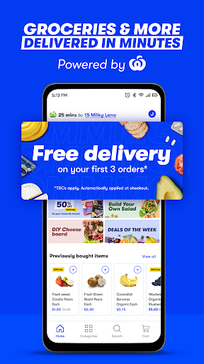 Android application MILKRUN screenshort