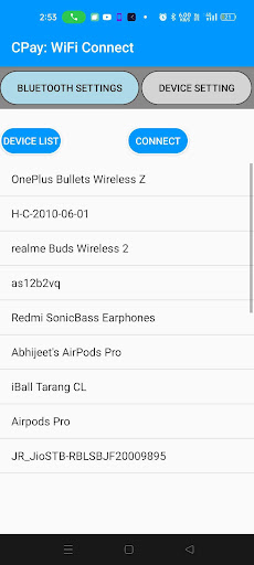 CPay: WiFi Connect Screen 2