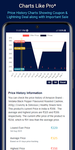 Price History - Price Tracker Screen 3