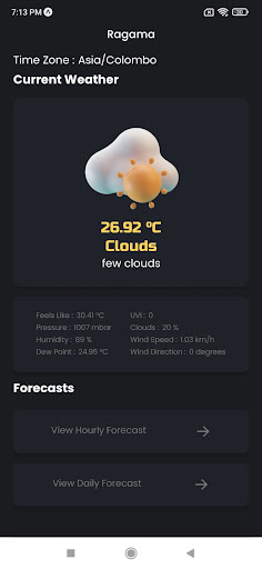 Screenshot of SL Weather Station