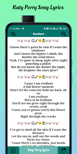 Katy Perry Song Lyrics Screen 3