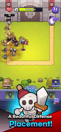 Game screenshot スカルディフェンス:骸骨バトル hack