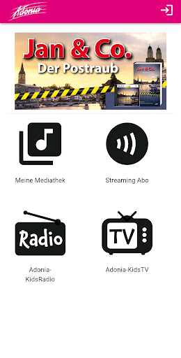 Android application Adonia-Player screenshort