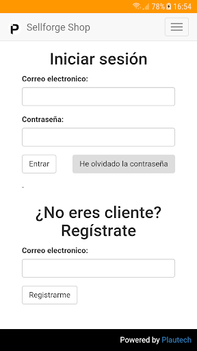 Android application Sellforge Shop screenshort