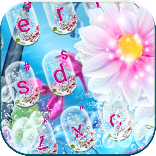 Flowers Underwater Keyboard Th logo