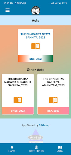 Android application Bharatiya Nyaya Sanhita (BNS) screenshort