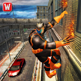 Superhero Panther Flying City Gangster Crime Fight icon