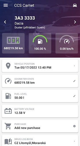 Android application Fleetcor Carnet 4 screenshort