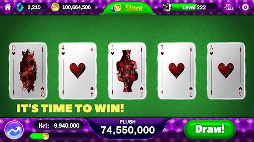 Android application Flush Frenzy : Video Poker screenshort