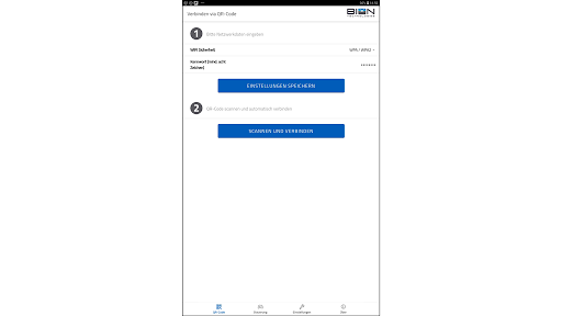 Android application BIONcontrol2 screenshort