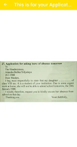 English Letter & Applications