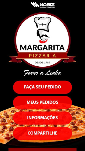 Android application Pizzaria Margarita screenshort