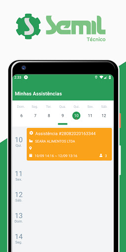 Android application Técnico Semil screenshort