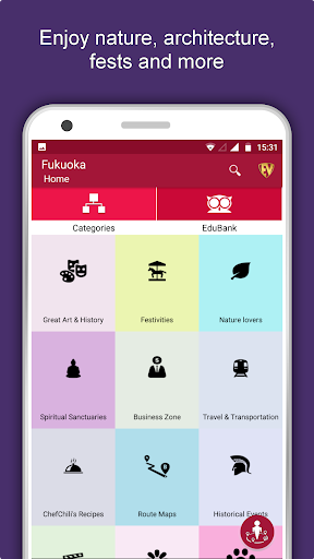 Android application Fukuoka Travel & Explore, Offl screenshort