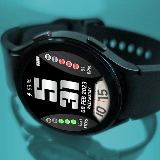MJ078 Digital Watch Face Screen 3