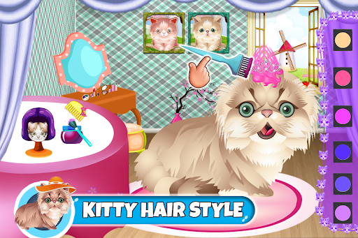 Cute Kittens Hairstyles Games Screen 3