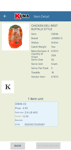 Kuna Foodservice Screen 2