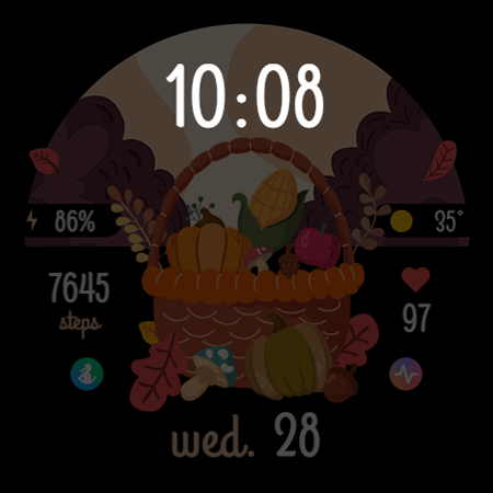 TVV Autumn 3 Watch Face screenshot 12