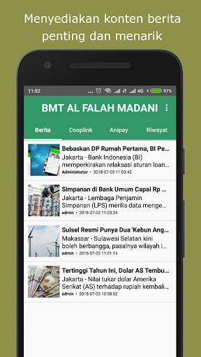 Android application BMT Al Falah Madani screenshort