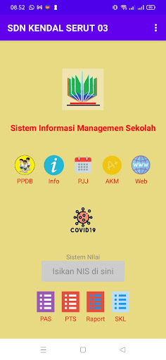 Android application Kendalserut3_E-School screenshort
