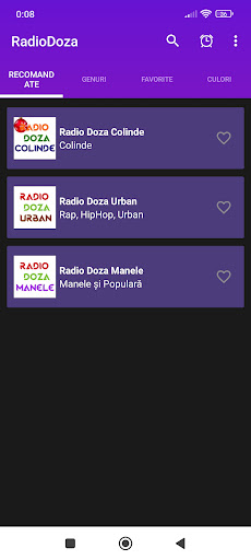Android application Radio Doza screenshort