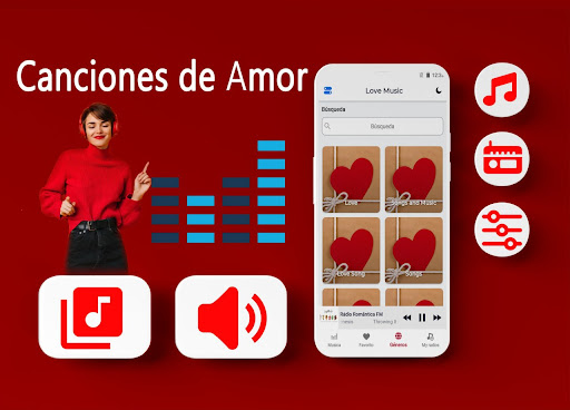 Android application Love Songs screenshort