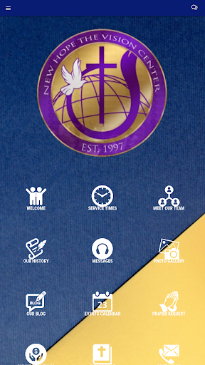 Android application New Hope The Vision Center screenshort