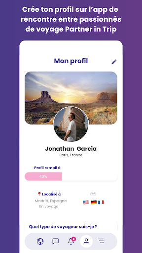 Android application Partner in Trip screenshort