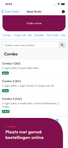 Oumi Sushi Screen 2