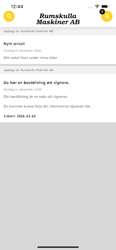 Android application Rumskulla Maskiner screenshort