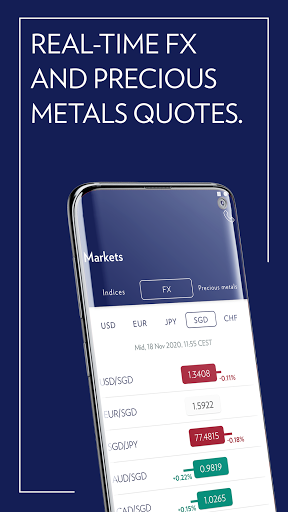Android application Julius Baer Markets screenshort