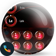 Spheres Red Contacts & Dialer Theme