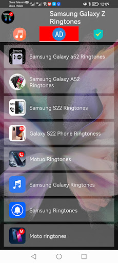 Samsung Galaxy Z Ringtones Screen 2